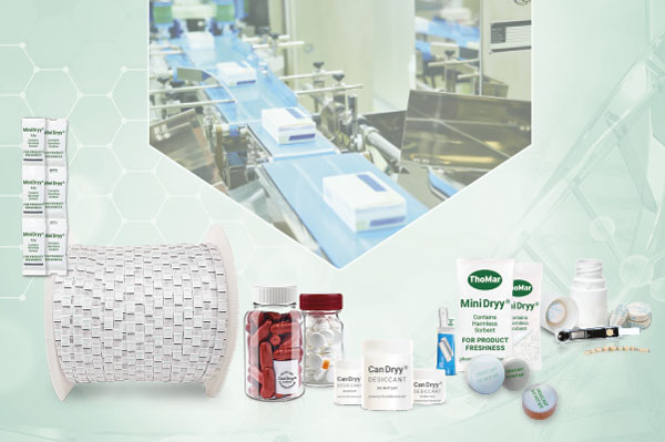 Trockenmittelbeutel, -kapseln, -kanister und -tabletten zur Anwendung im Pharma-Bereich